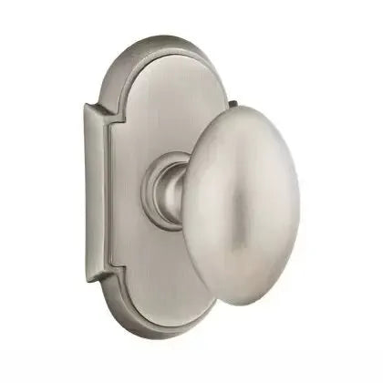 Emtek Privacy Egg Door Knob with #8 Rose by Emtek