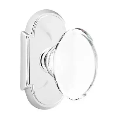 polished chrome door knob