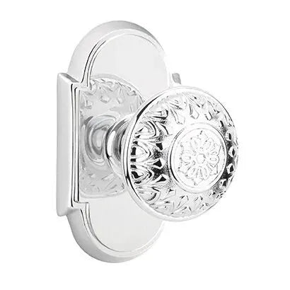 polished chrome door knob