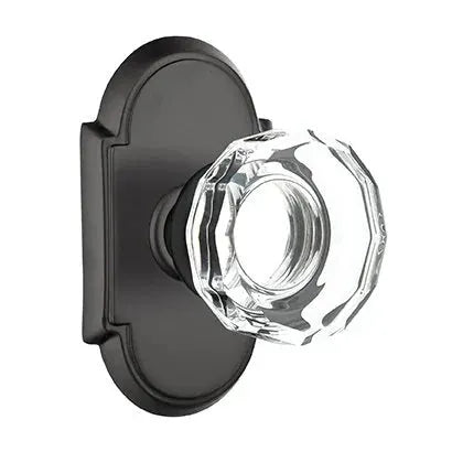 Emtek Lowell Door Knob with #8 Rose by Emtek