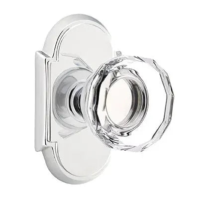 polished chrome door knob
