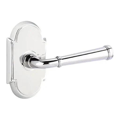 polished chrome door lever