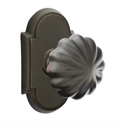 Emtek Melon Door Knob with #8 Rose by Emtek
