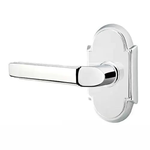 polished chrome door lever