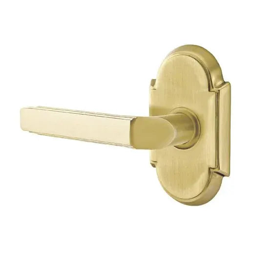 Emtek Milano Door Lever with #8 Rose by Emtek