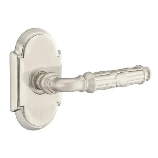 Emtek Ribbon and Reed Lever with #8 Rose by Emtek