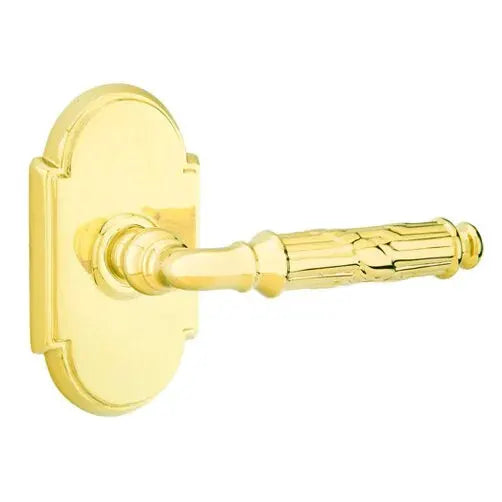 Emtek Ribbon and Reed Lever with #8 Rose by Emtek