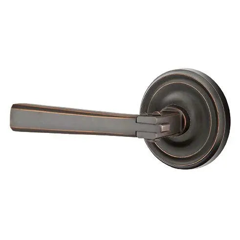 Emtek Arts and Crafts Door Lever with Regular Rose by Emtek