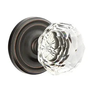 Emtek Diamond Door Knob with Regular Rose by Emtek