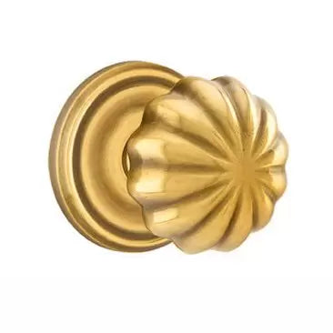 Emtek Melon Door Knob with Regular Rose by Emtek