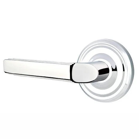Emtek Milano Door Lever with Regular Rose by Emtek