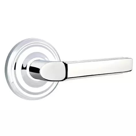Emtek Milano Door Lever with Regular Rose by Emtek