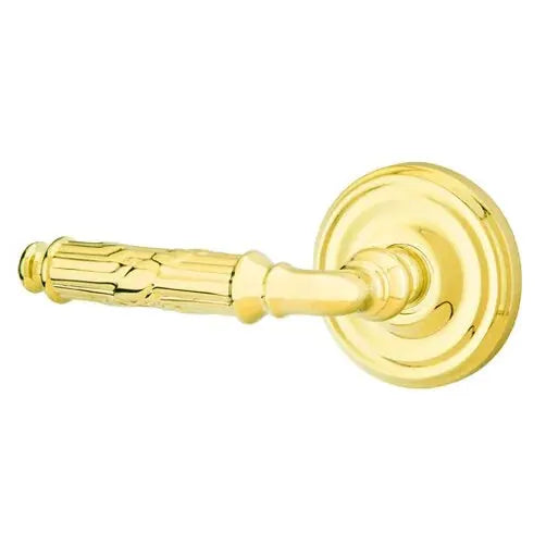 Emtek Ribbon and Reed Lever with Regular Rose by Emtek