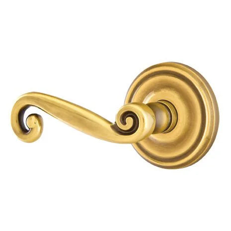 Emtek Rustic Door Lever with Regular Rose by Emtek