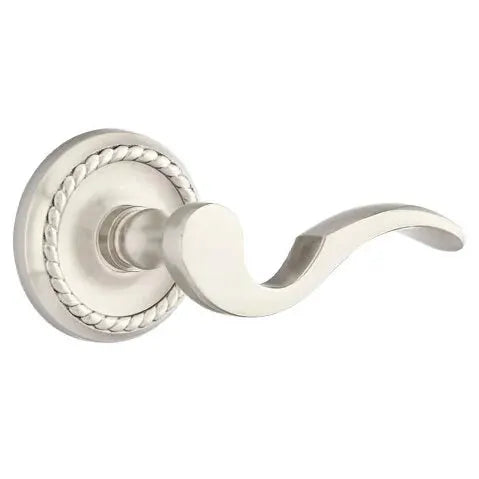 Emtek Cortina Door Lever with Rope Rose by Emtek