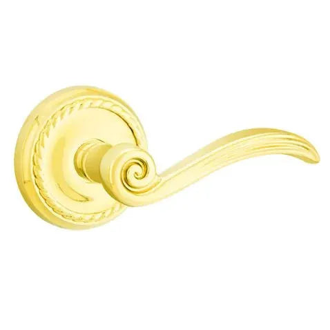 Emtek Elan Lever with Rope Rose by Emtek