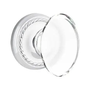 Emtek Hampton Door Knob with Rope Rose by Emtek