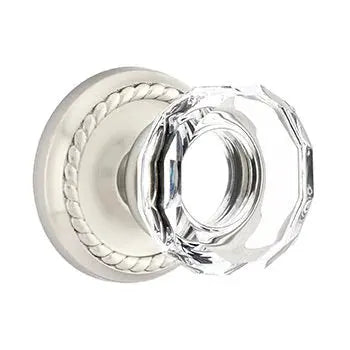 Emtek Lowell Door Knob with Rope Rose by Emtek
