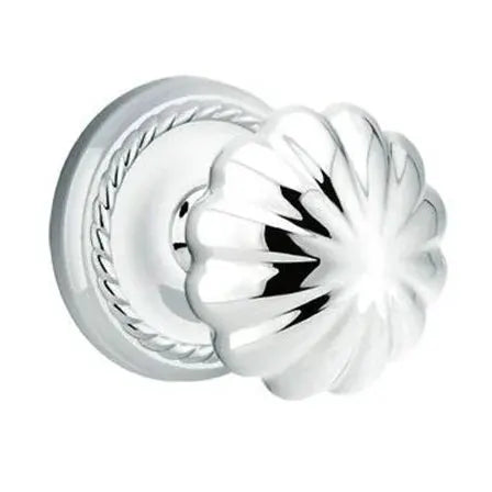 Emtek Melon Door Knob with Rope Rose by Emtek