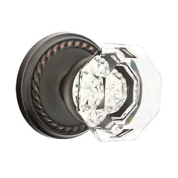 Emtek Old Town Door Knob with Rope Rose by Emtek