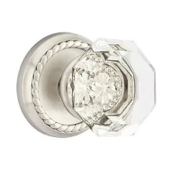 Emtek Old Town Door Knob with Rope Rose by Emtek
