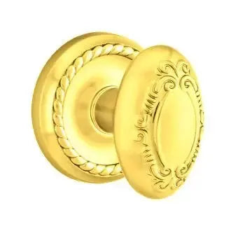 Emtek Victoria Knob with Rope Rose by Emtek