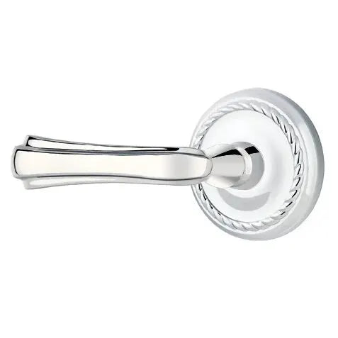 Emtek Wembley Lever with Rope Rose by Emtek