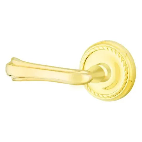 Emtek Wembley Lever with Rope Rose by Emtek