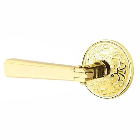 Emtek Arts and Crafts Door Lever with Lancaster Rose by Emtek