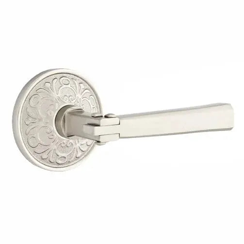 Emtek Arts and Crafts Door Lever with Lancaster Rose by Emtek
