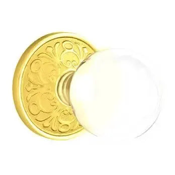 Emtek Bristol Door Knob with Lancaster Rose by Emtek