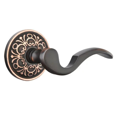 Emtek Cortina Door Lever with Lancaster Rose by Emtek