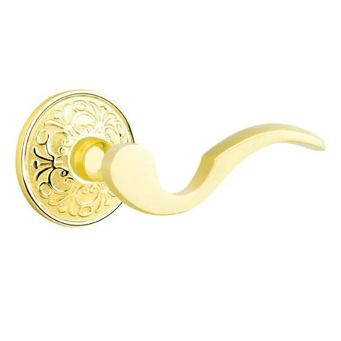 Emtek Cortina Door Lever with Lancaster Rose by Emtek