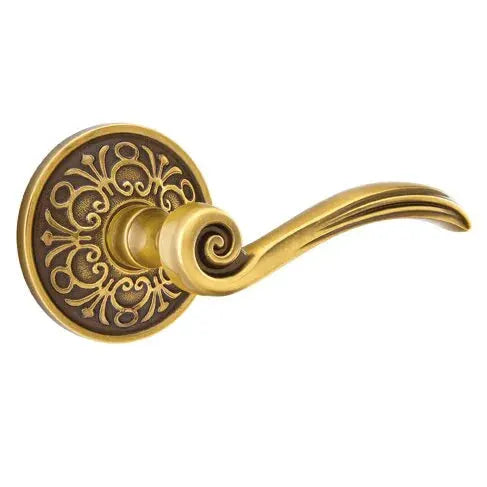 Emtek Elan Lever with Lancaster Rose by Emtek