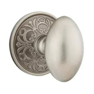 Emtek Egg Door Knob with Lancaster Rose by Emtek