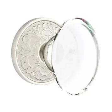 Emtek Hampton Door Knob with Lancaster Rose by Emtek