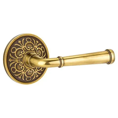 Emtek Merrimack Lever with Lancaster Rose by Emtek