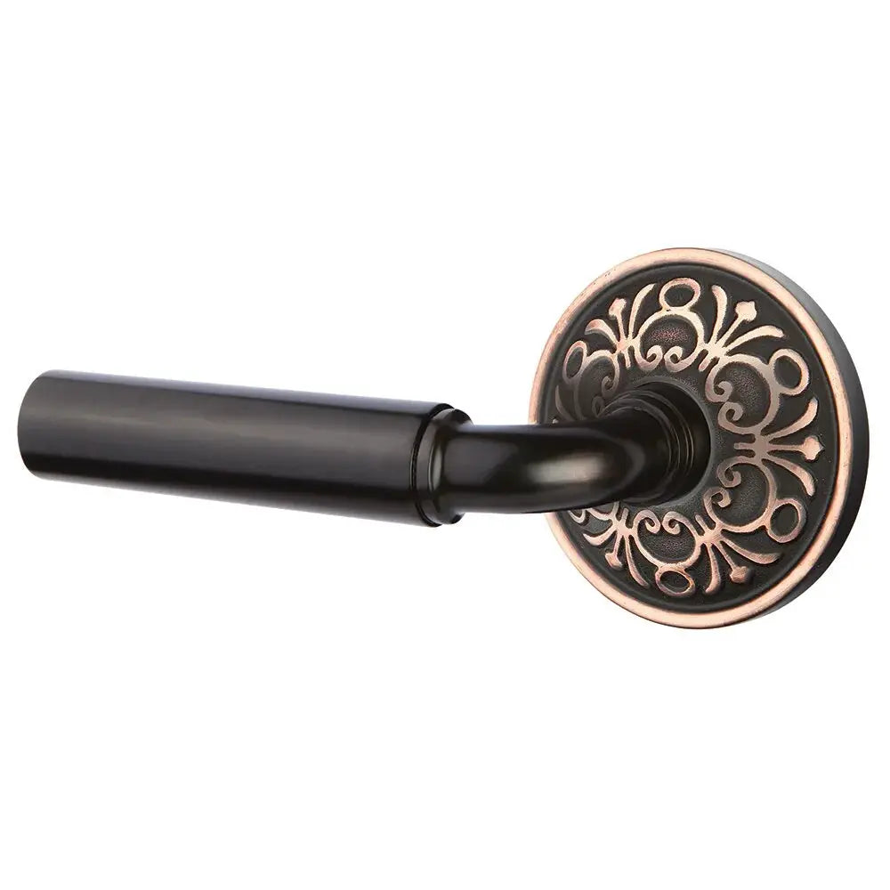 Emtek Manning Door Lever with Lancaster Rose by Emtek