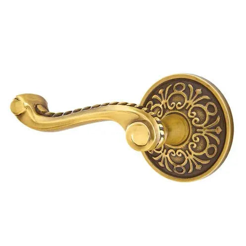 Emtek Rope Lever with Lancaster Rose by Emtek