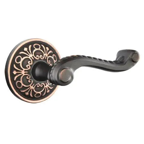 Emtek Rope Lever with Lancaster Rose by Emtek