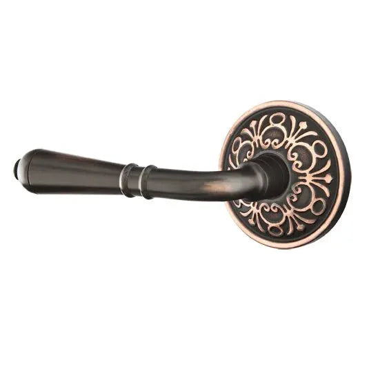 Emtek Turino Door Lever with Lancaster Rose by Emtek