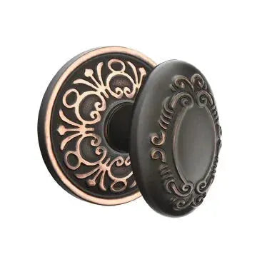 Emtek Victoria Knob with Lancaster Rose by Emtek