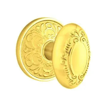 Emtek Victoria Knob with Lancaster Rose by Emtek