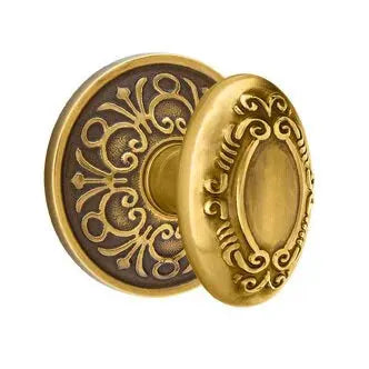 Emtek Victoria Knob with Lancaster Rose by Emtek