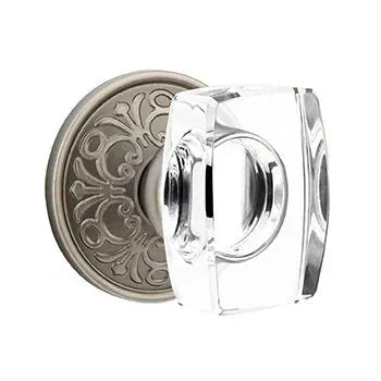 Emtek Windsor Door Knob with Lancaster Rose