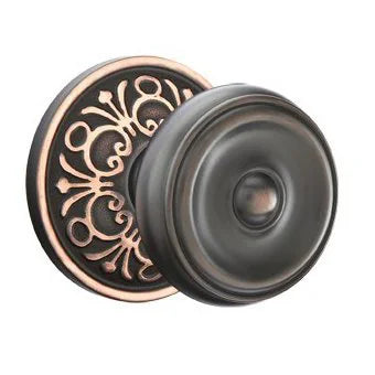Emtek Waverly Door Knob with Lancaster Rose by Emtek