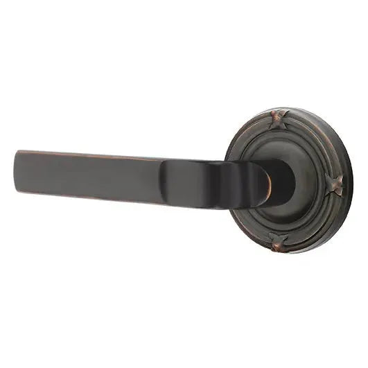 Emtek Aston Lever with Ribbon and Reed Rose by Emtek