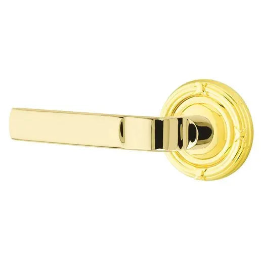 Emtek Aston Lever with Ribbon and Reed Rose by Emtek