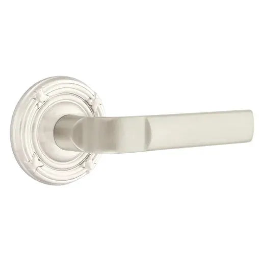 Emtek Aston Lever with Ribbon and Reed Rose by Emtek