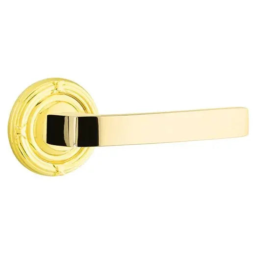 Emtek Breslin Lever with Ribbon and Reed Rose by Emtek